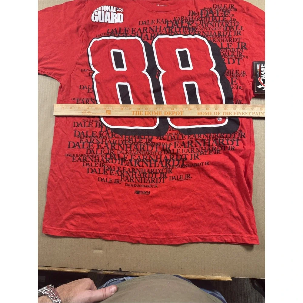 Dale Earnhardt National Guard #88 NASCAR Chase Authentics Red T-Shirt - XL, NWT